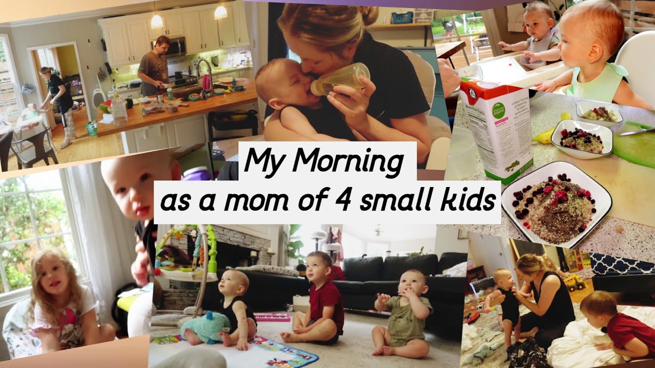 MORNING ROUTINE WITH TWIN BABIES AND TODDLERS // twin mom morning // twin morning routines