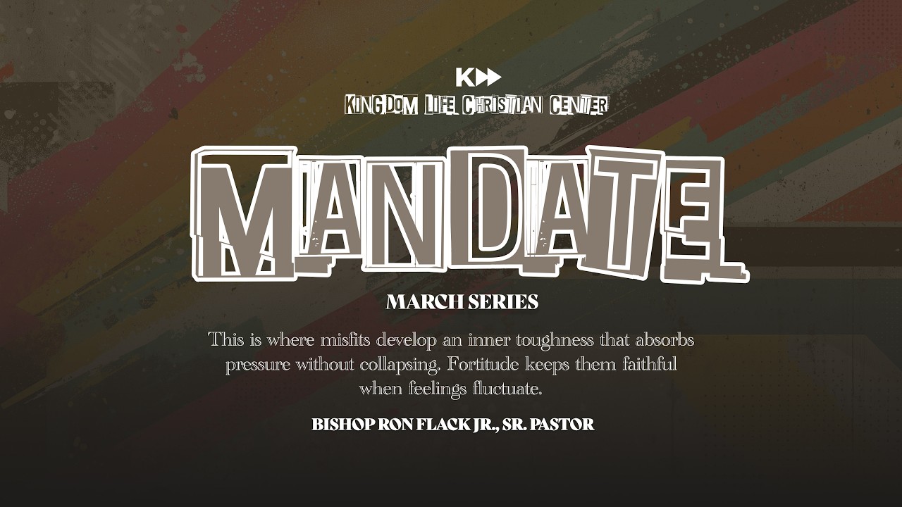 Mandate - March Series | Who are you doing it for? | Bishop Ron Flack Jr., Sr. Pastor