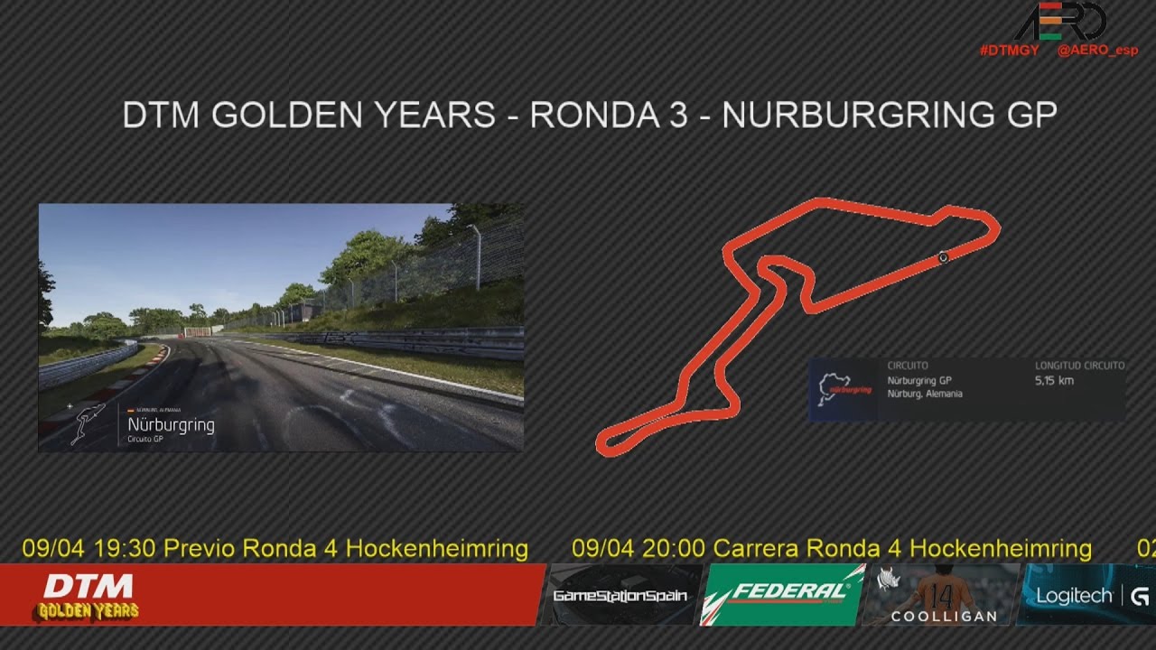 Dtm Golden Year Ronda 3 Nurburgring GP