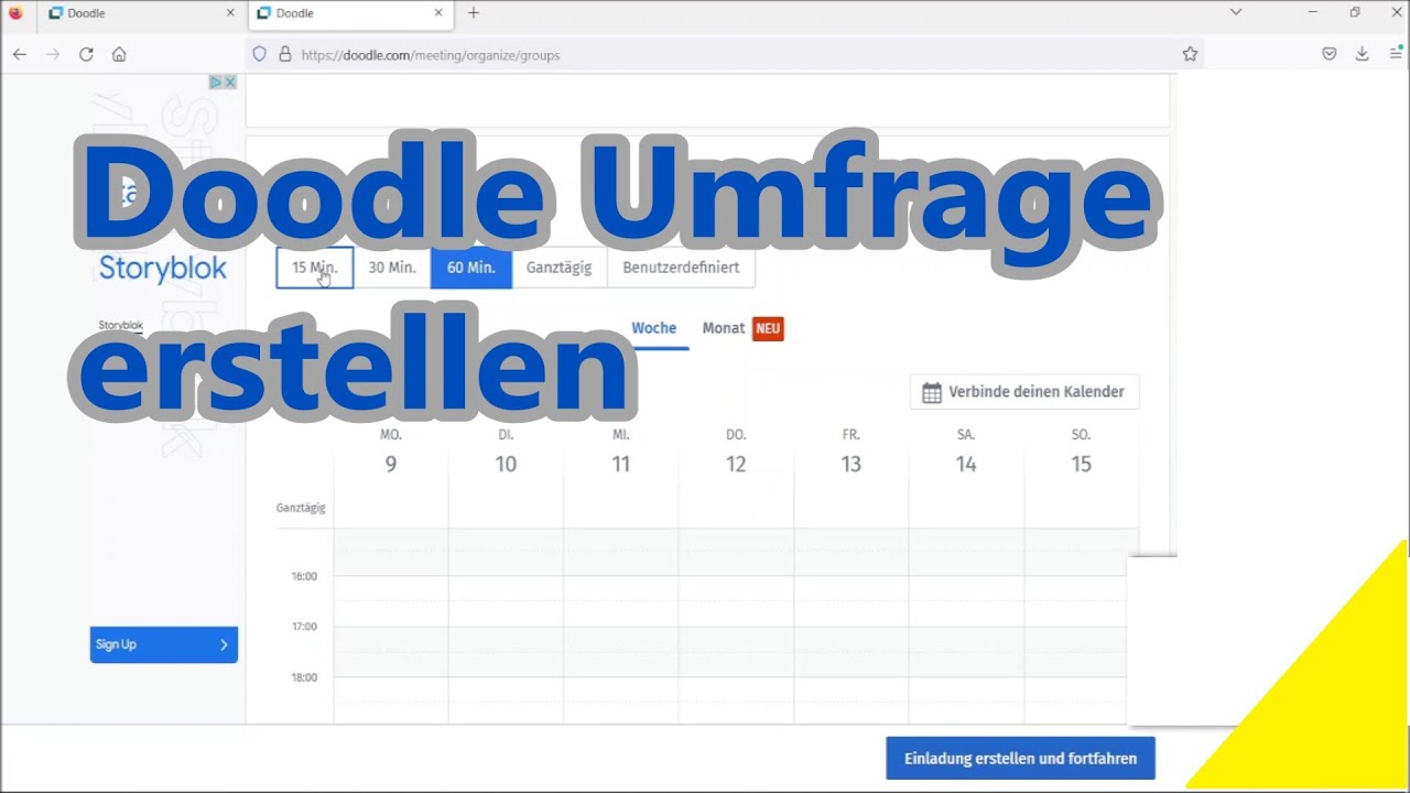 Doodle Umfrage erstellen Tutorial so geht es ganz einfach