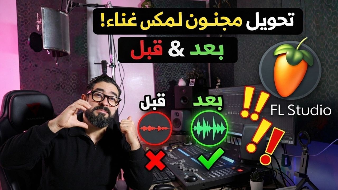 Crazy Vocal Mix Transformation - Before and After -مكس الغناء قبل و بعد
