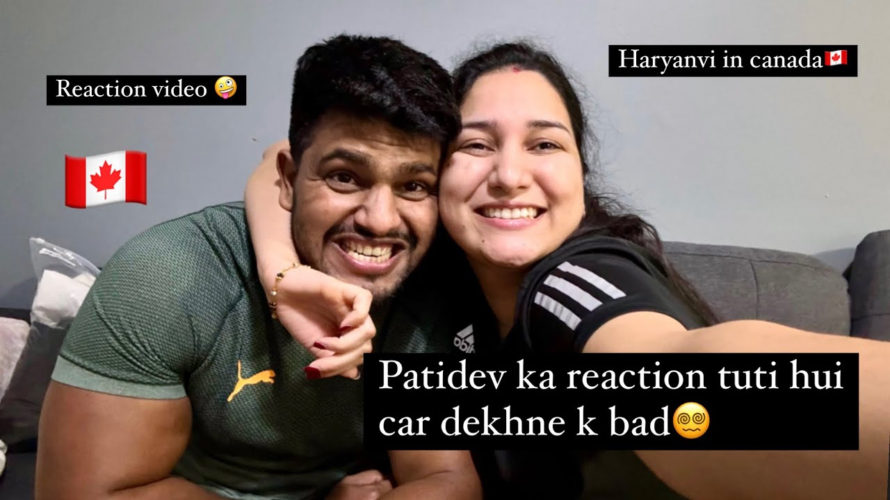 Reaction video😵‍💫| Car accident😔| Haryanvi in canada🇨🇦 | #nikkisworld