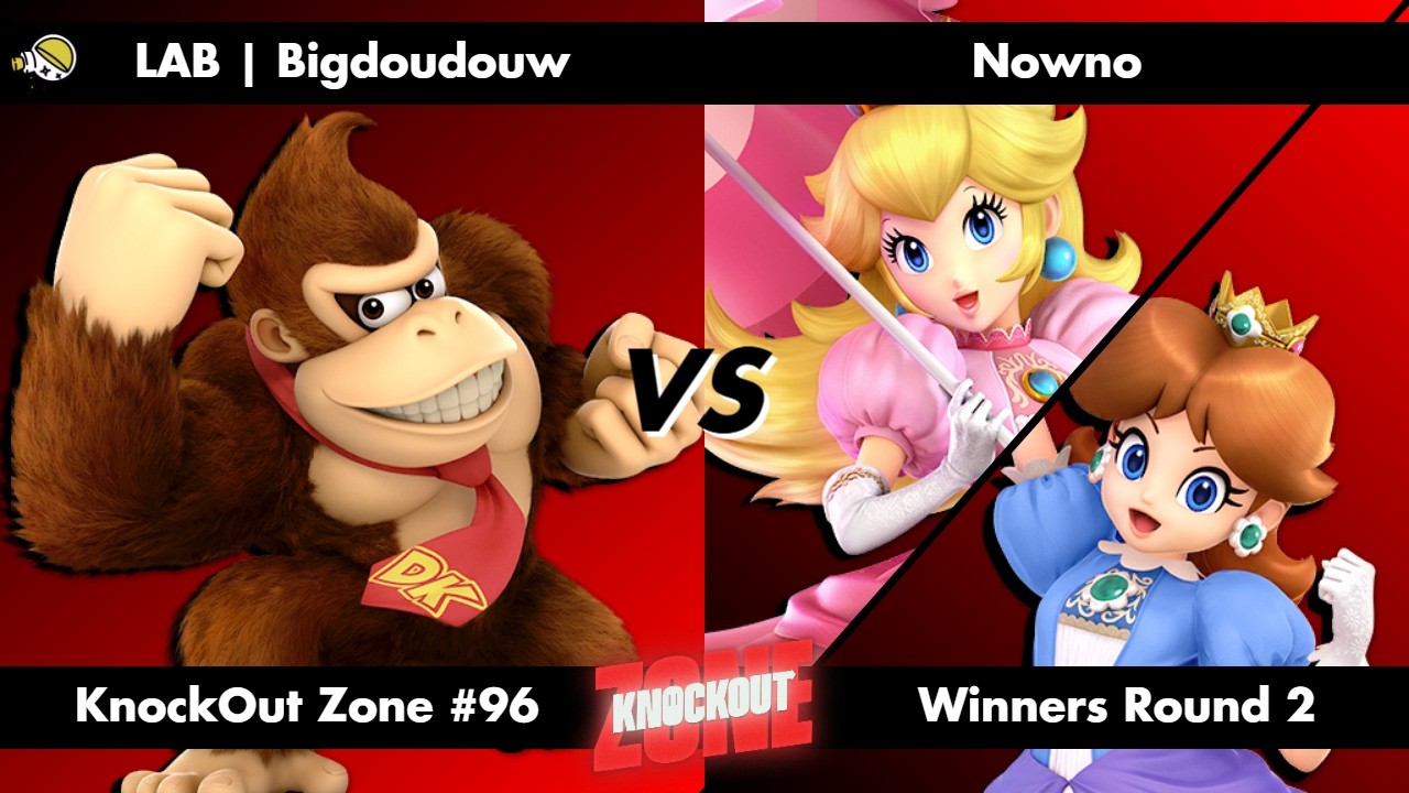 KnockOut Zone #96 - SSBU Winners Round 2 - Bigdoudouw (Donkey Kong) vs Nowno (Peach/Daisy)