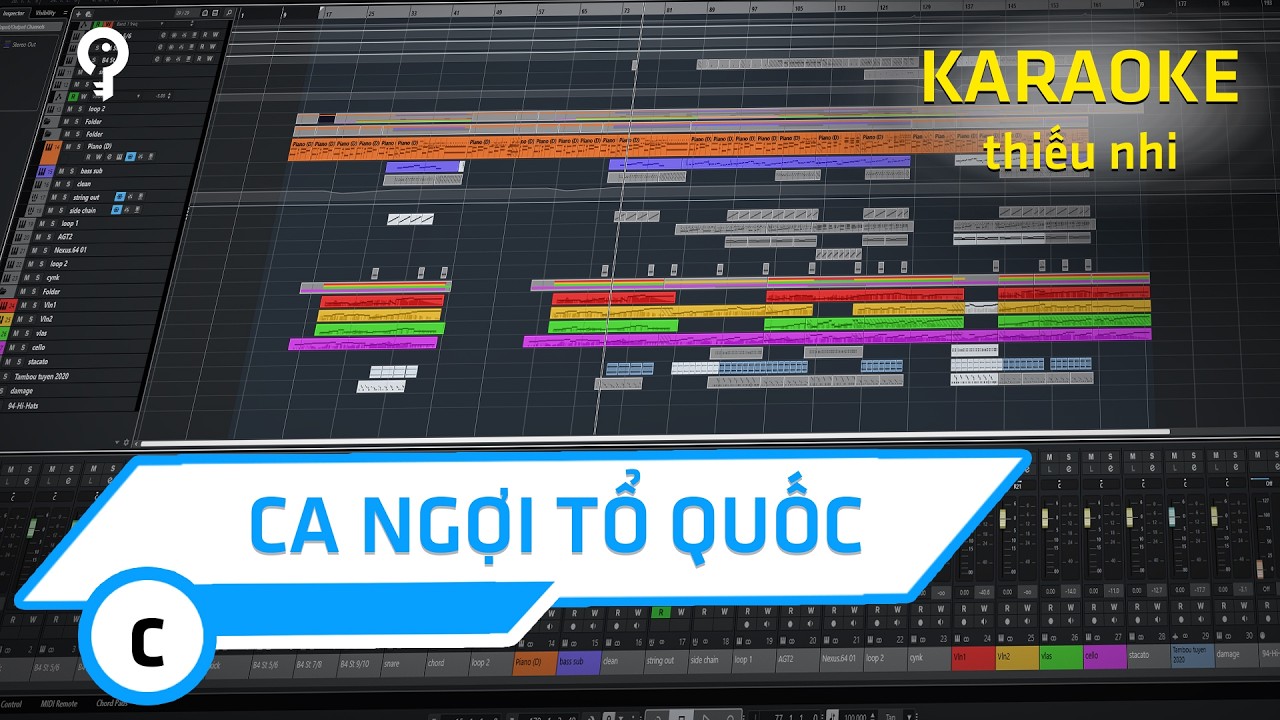 CA NGỢI TỔ QUỐC - karaoke thiếu nhi