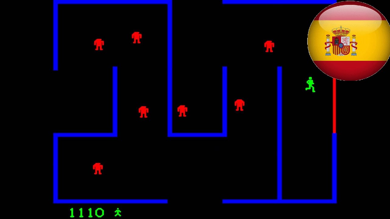 Gameplay Berzerk Arcade (con voces españolas)