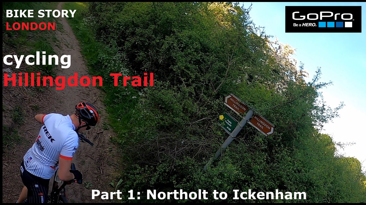 Bike Story, cycling Hillingdon Trail part 1, Northolt to Ickenham, GoPro8, May 2020, 4k