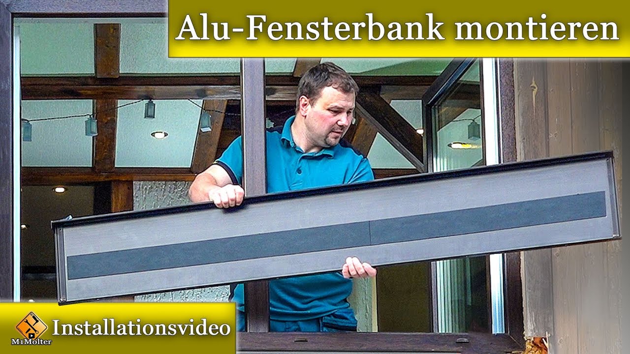 Alu-Fensterbank montieren / Fensterbank Blech einbauen - so geht's