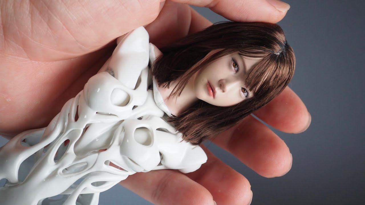 ●Resin Figure Painting Fun●海洋堂フィギュア塗装【Android　HB-01】の制作　ガレージキット