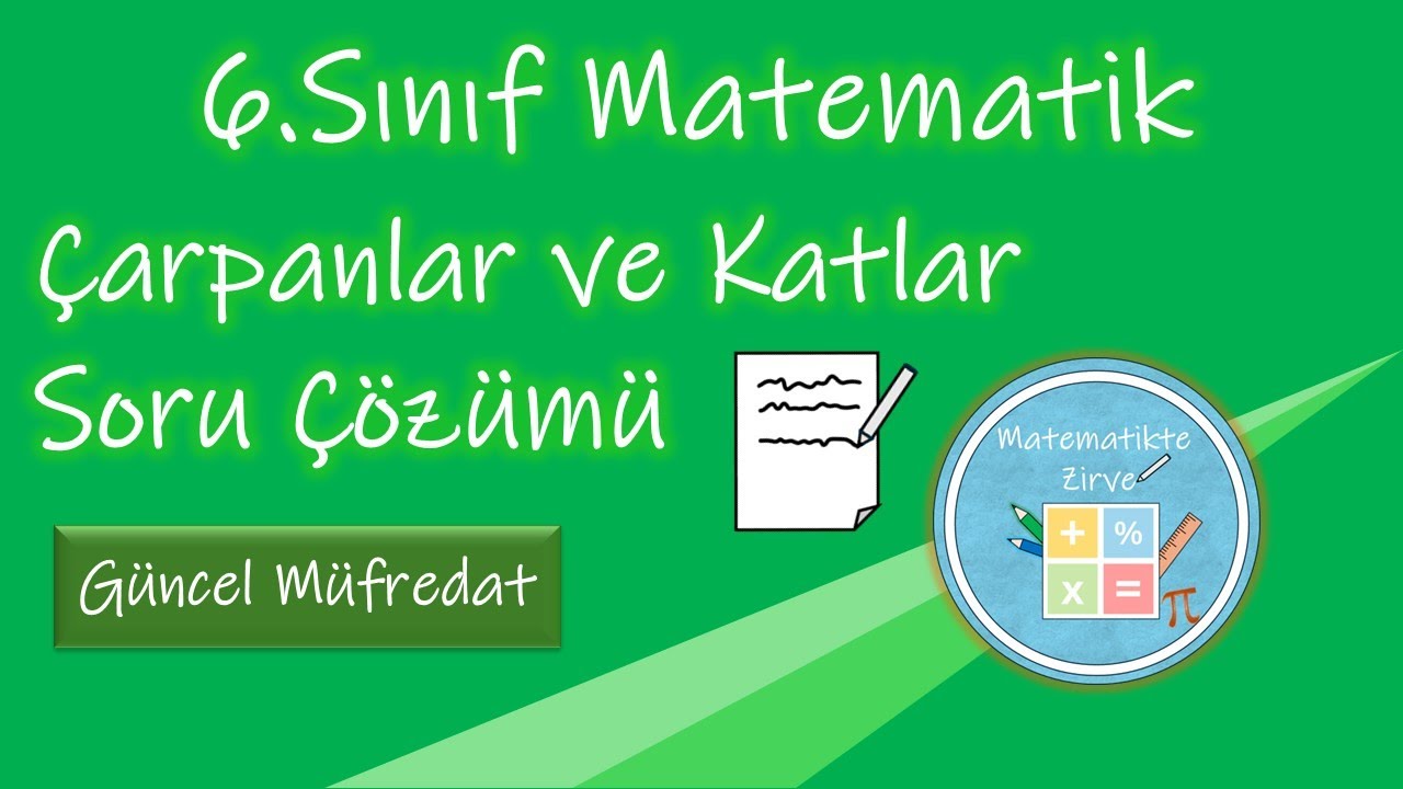 6.Sınıf Matematik | Çarpanlar ve Katlar Soru Çözümü | Güncel Müfredat