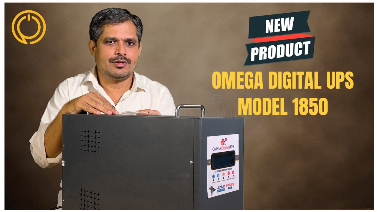 Omega UPS LI1850 || Omega Digital Ups || Lithium Battery Inverter