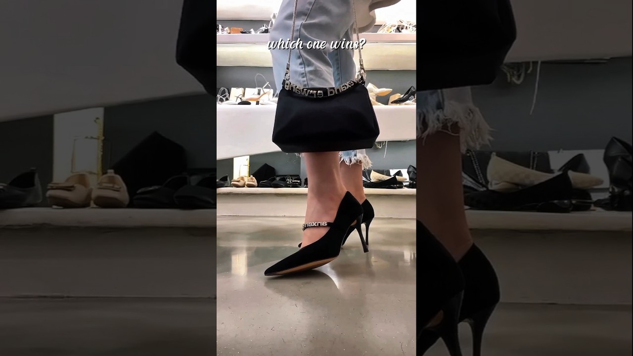 Luxury Heels Showdown 👠 Black vs Nude &ndash; Which One Wins? #heels #viral #fashion #shorts