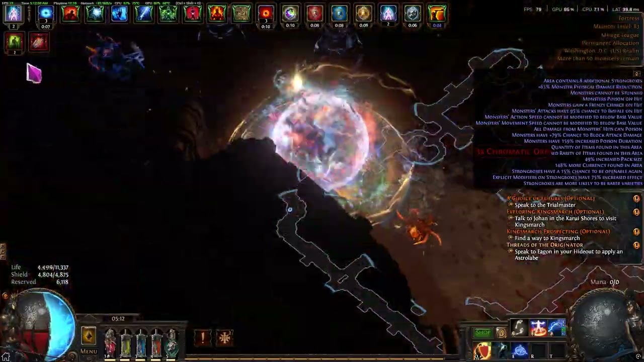 3.28 Life stacking Arc Inquisitor T17 Fortress