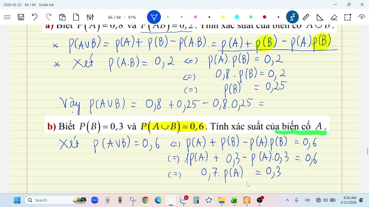 11B2 Video bài giảng: Chủ nhật (15/3/2026 ) - Quy tắc tính xác suất buổi 3