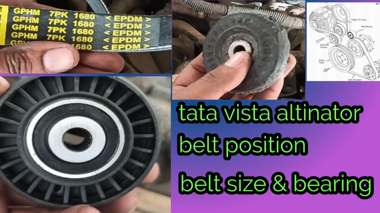 How to replace tata vista altinator belt|altinator belt position|autoshala