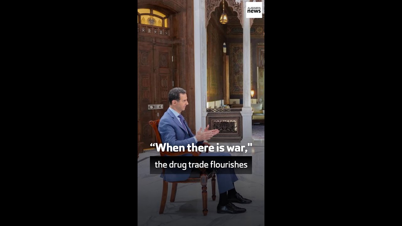 Syria&rsquo;s President says it is normal for the drug trade to flourish during times of war