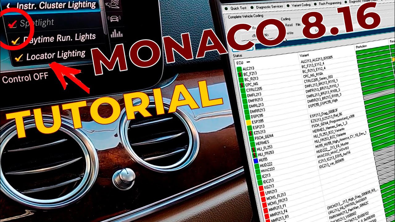 Гайд Monaco 8.16 Как правильно Сохранить и Вернуть кодировки Mercedes с Monaco 8.16  / Кодировка ЭБУ