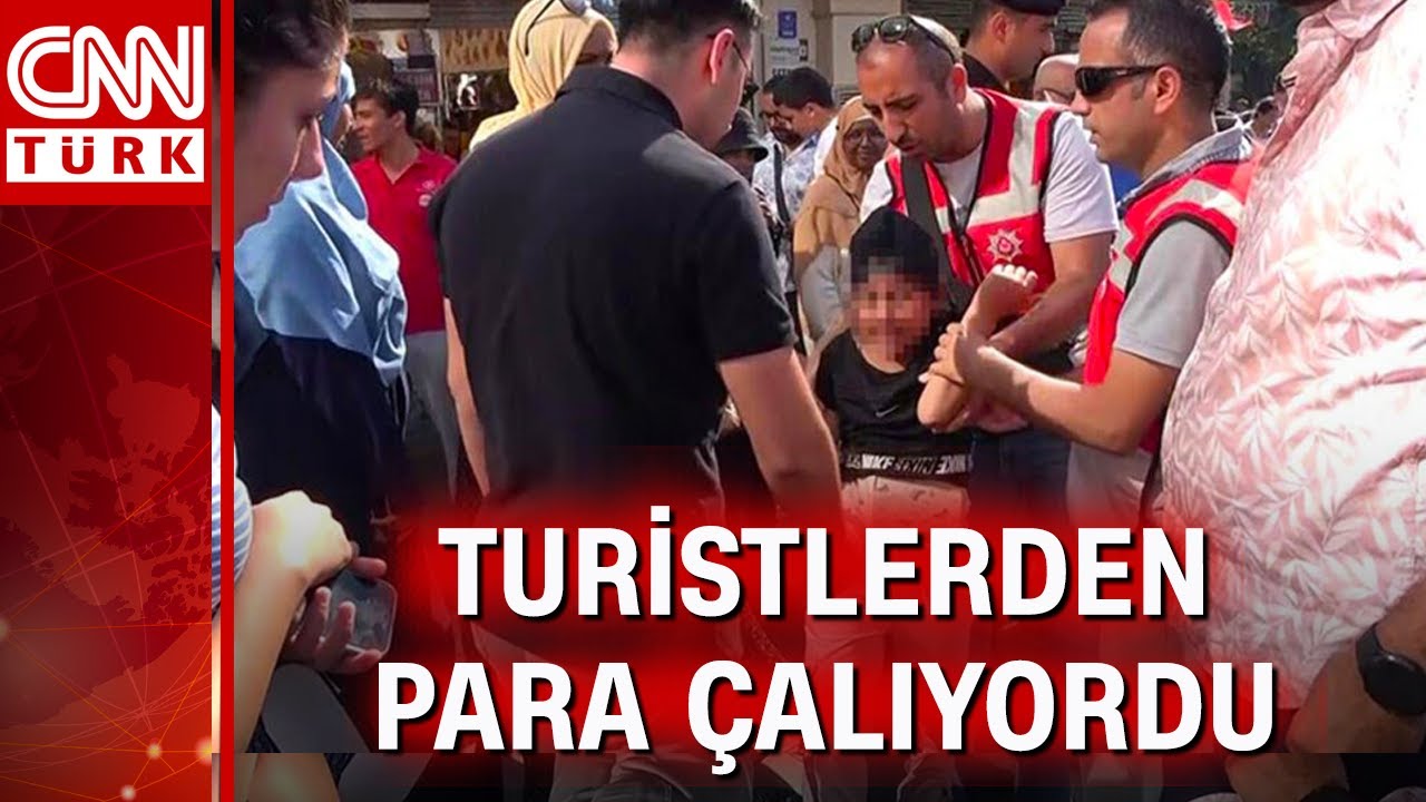 12 yaşındaki hırsız yakalanınca Taksim'i inletti!