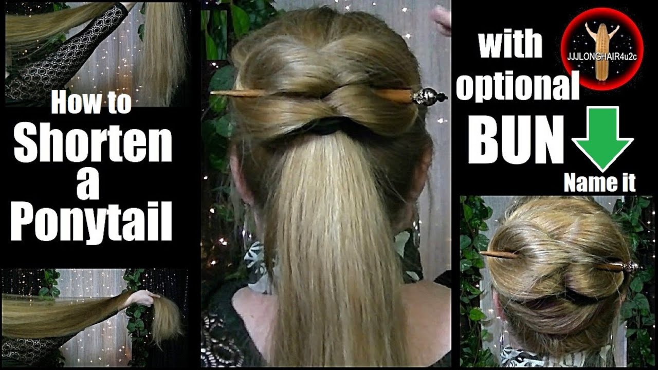  The Dayflower-shorten a ponytail & make it into a bun 🤩named by 😀FreyiaFernwood9958