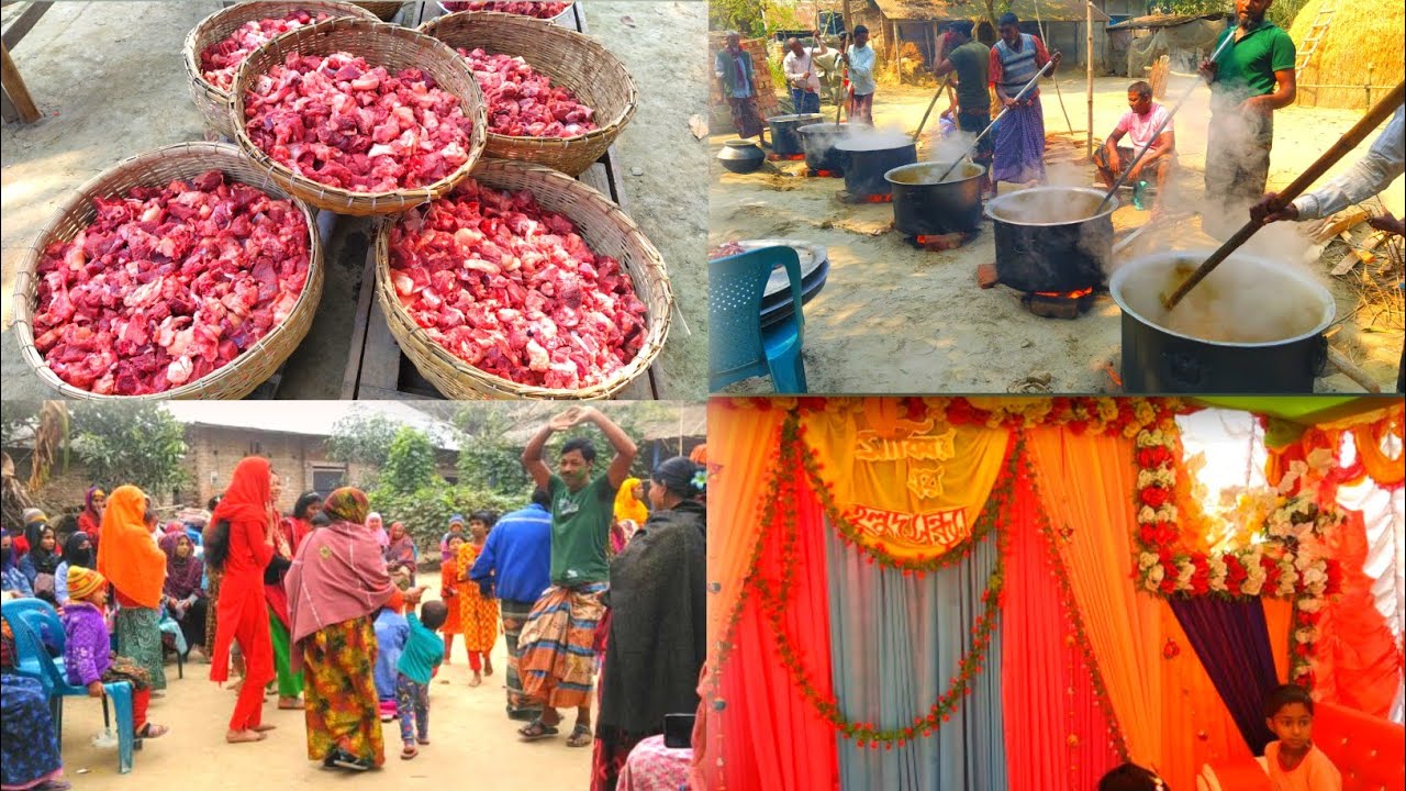 গ্রামের মুসলিম বিয়েতে কি হয় দেখুন ভিডিওতে! Traditional Village Muslim Wedding Ceremony Full Video