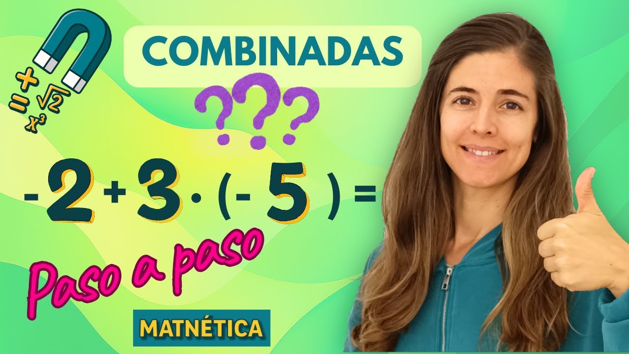 ¡Domina las operaciones combinadas con enteros! 💛 Suma, resta, multiplicación y división