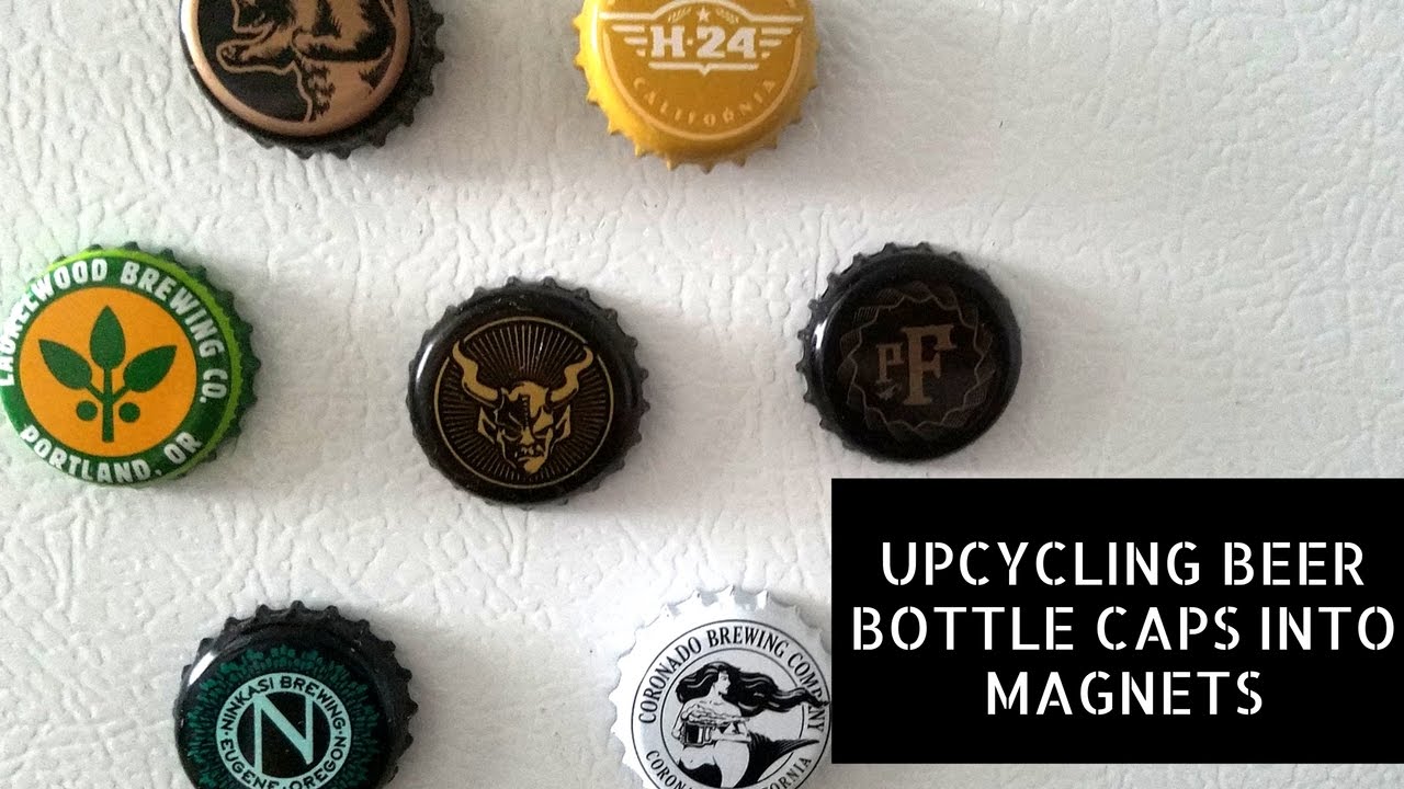 DIY: Upcycling Beer Bottle Caps into Refrigerator Magnets