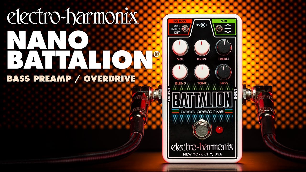 Electro-Harmonix Nano Battalion Bass Preamp & Overdrive Pedal