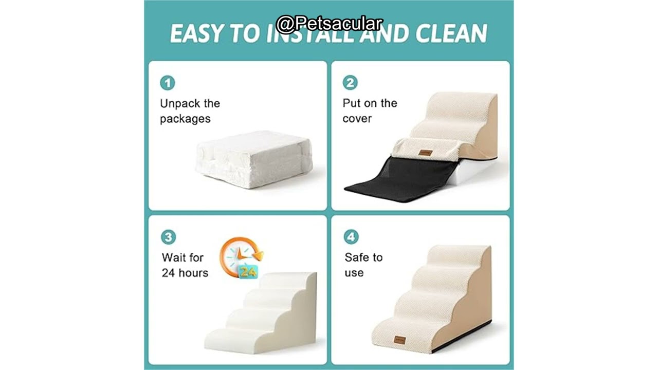 Dog Stairs Review: Are These Curved, Foam Pet Steps Worth the Investment for Small Dogs?