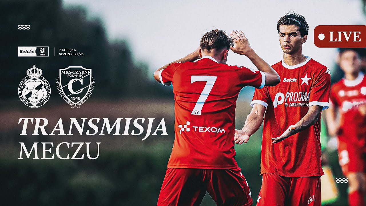 LIVE 🔴 | Wisła II Kraków - Czarni Połaniec📺 | Betclic 3. liga 🏆