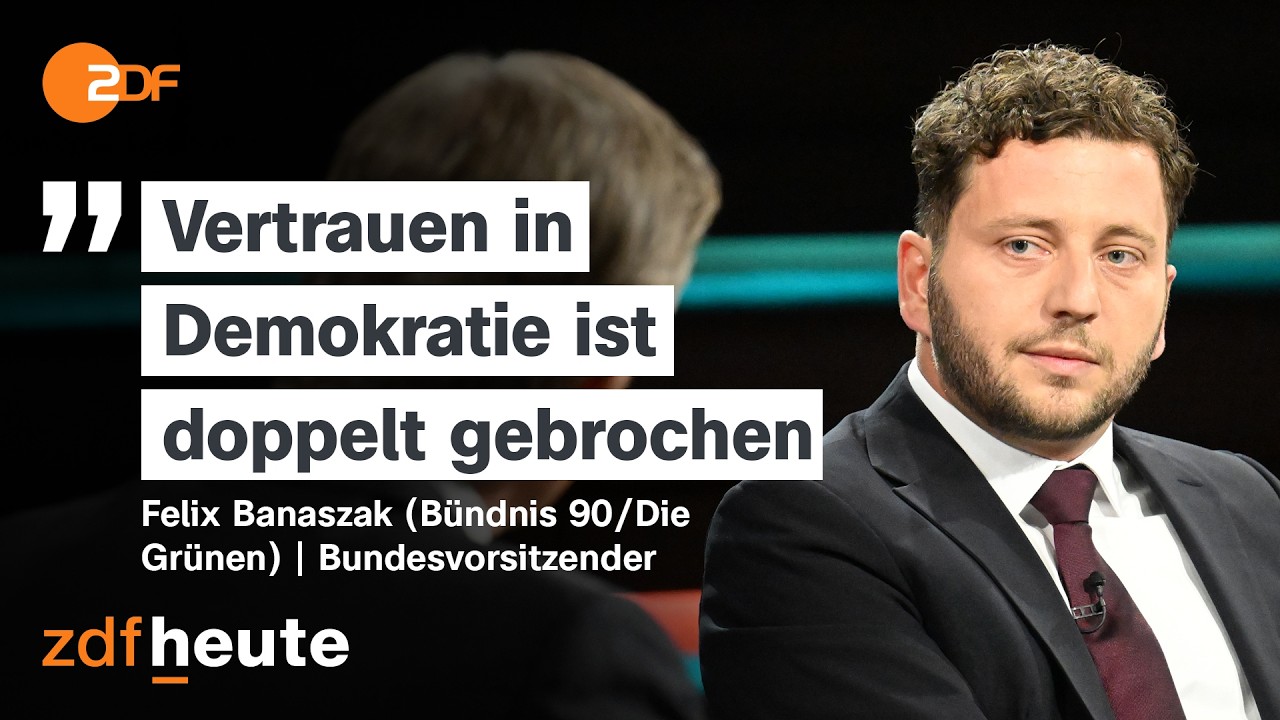 Gr&uuml;nenchef Banaszak: Warum Politik jetzt radikale Selbstkritik braucht | Markus Lanz vom 10.09.26