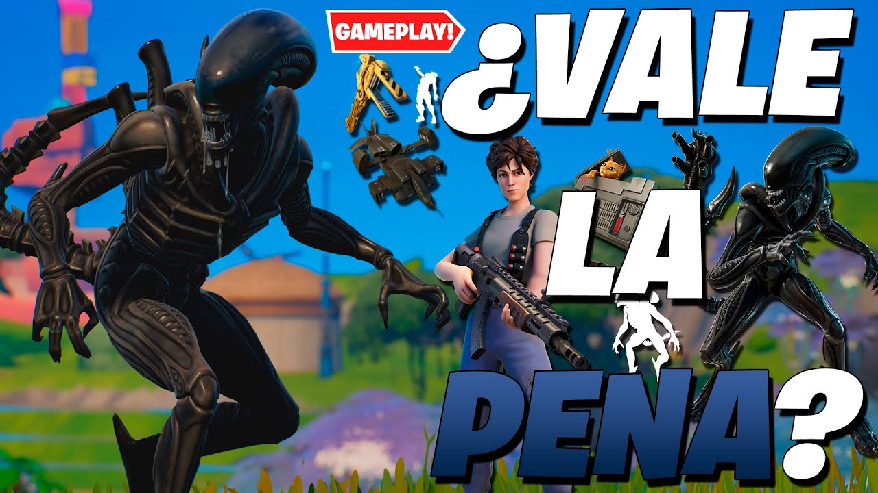 ¿VALE LA PENA COMPRAR EL LOTE RIPLEY Y XENOMORFO? | Fortnite: Battle Royale (GAMEPLAY Y REVIEW)