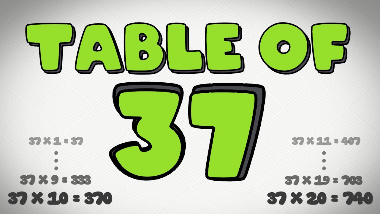 Table of 37 / 37 ka pahada / 37 ka table /  #tables  #publicmaths