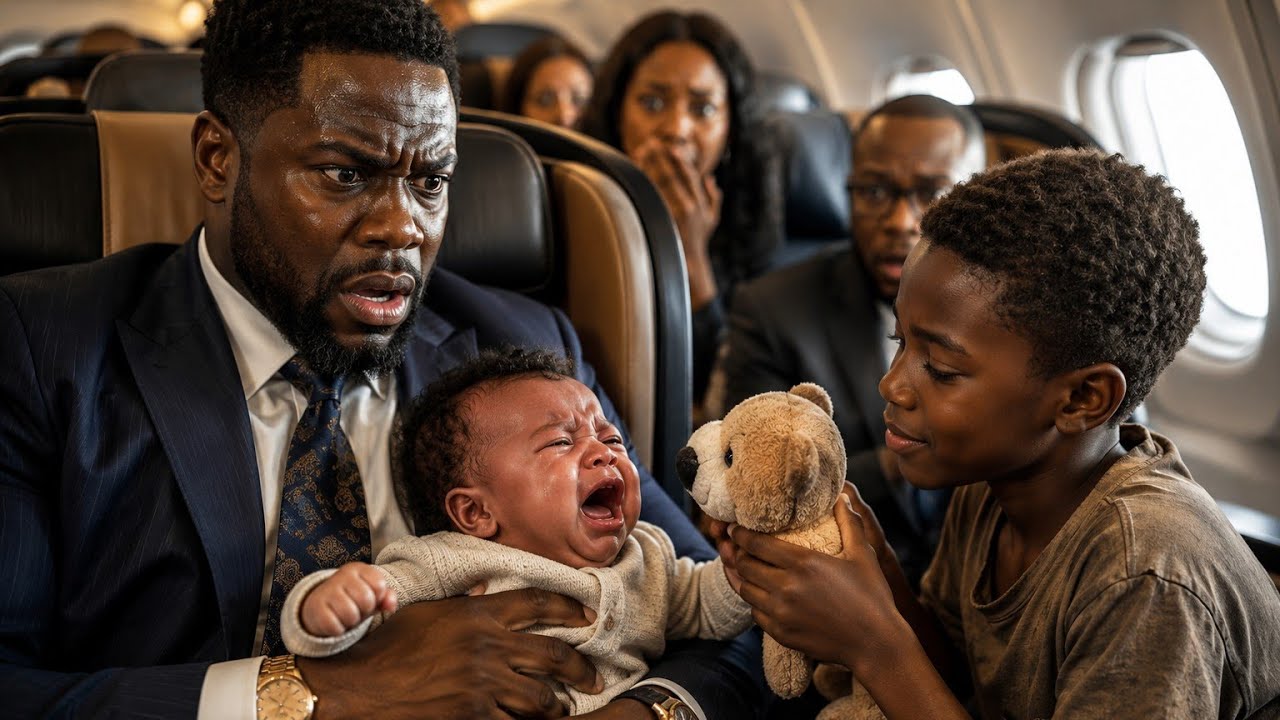 Billionaire's Baby Cried Nonstop on the Plane — Until a Poor Black Boy Did The Unthinkable”
