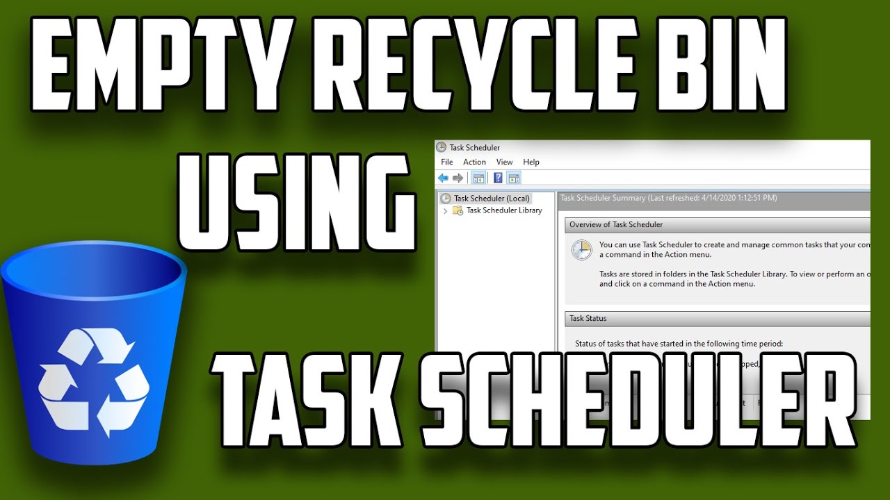 How to Empty the Recycle Bin Automatically Using Task Scheduler on Windows 10