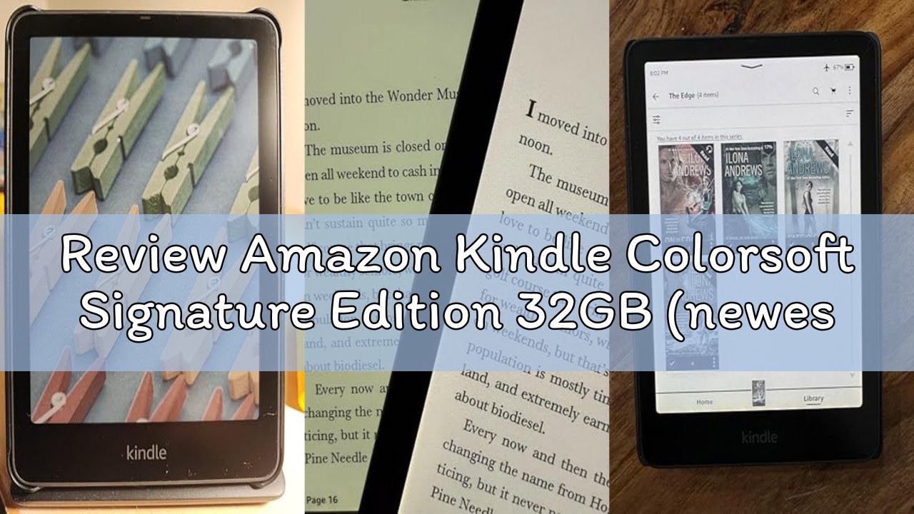 Review Amazon Kindle Colorsoft Signature Edition 32GB (newest model) – With color display, auto-adju