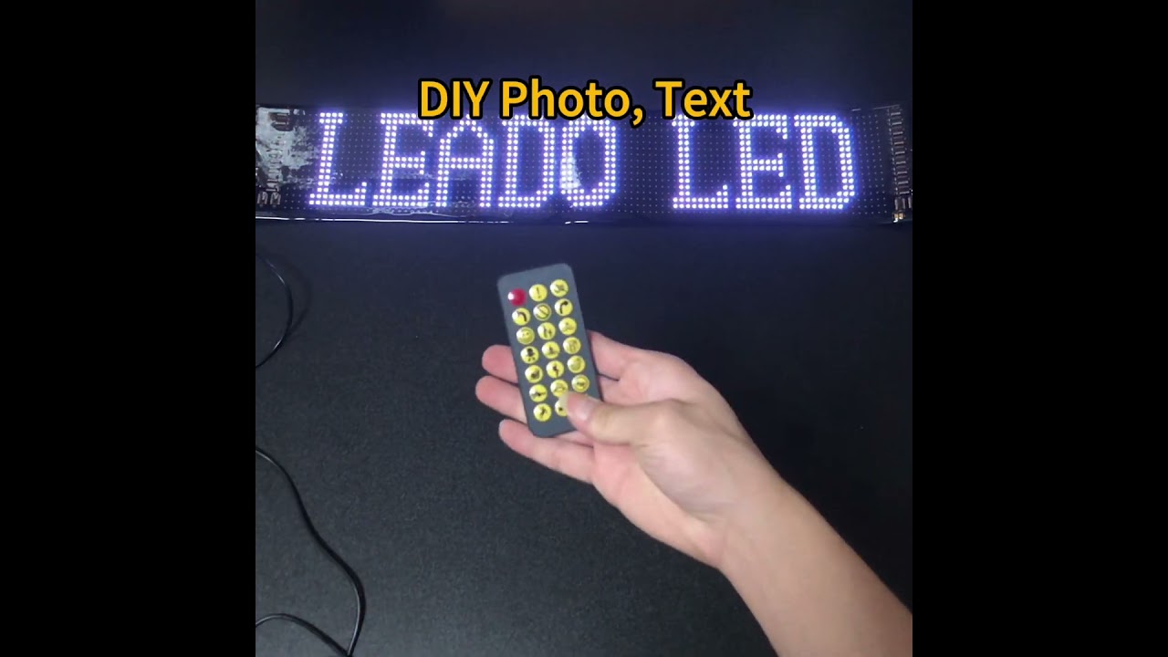 Bluetooth App Control Flexible 16X64 Pixel Text Graffiti Animation LED Matrix Panel for Truck Car