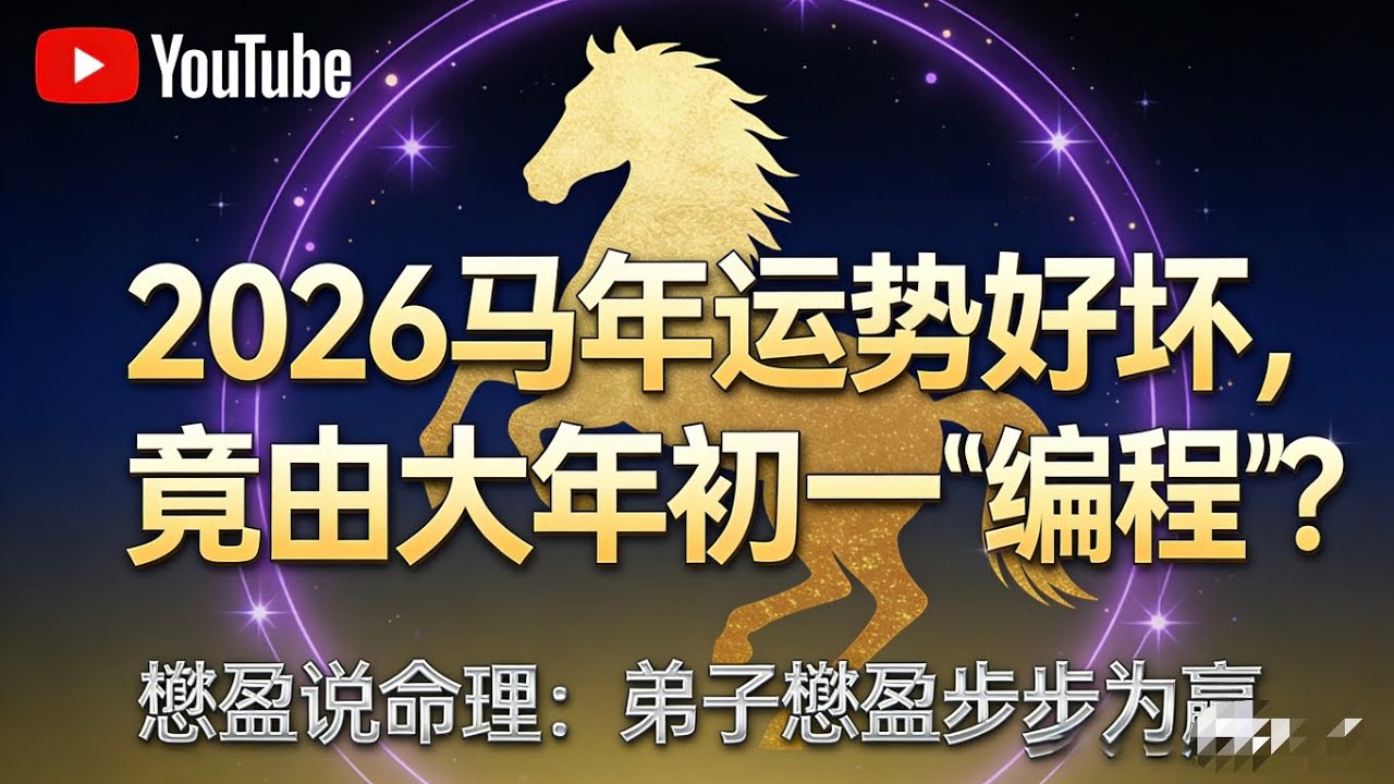 2026马年运势好坏，竟由大年初一“编程”？＃2026＃丙午年＃运势＃易经＃节气节日＃大年初一＃热点＃热门