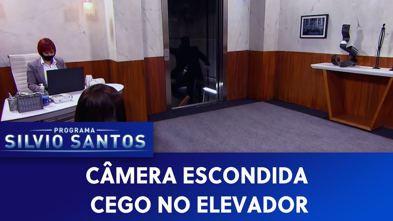 Cego no Elevador - Blind in the Elevator Prank | Câmeras Escondidas (04/04/21)
