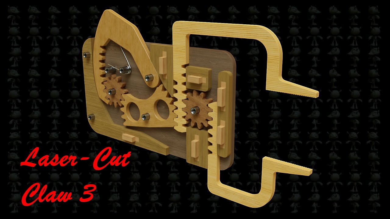 Laser Cut Geared Claw III Mechanism