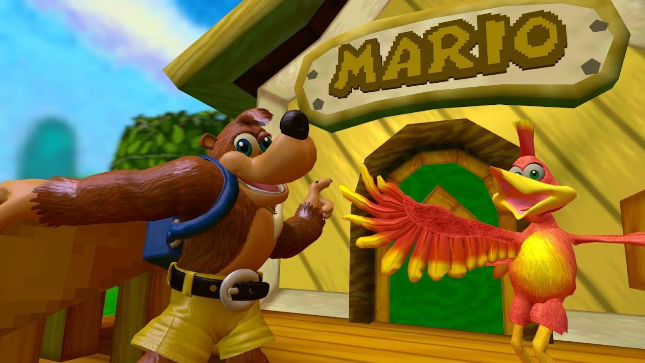 (GMod) Banjo & Kazooie Visit Mario's House