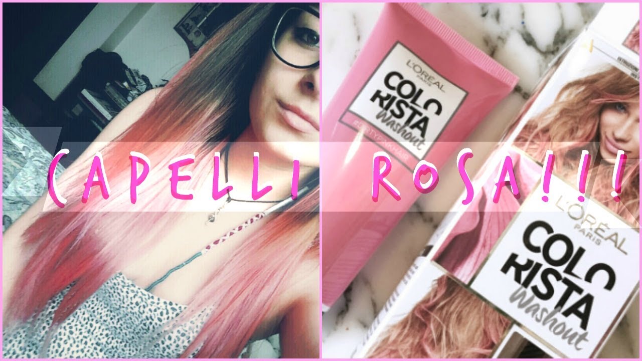 🌸 Capelli rosa pastello con Colorista L'Oréal Washout 🌸