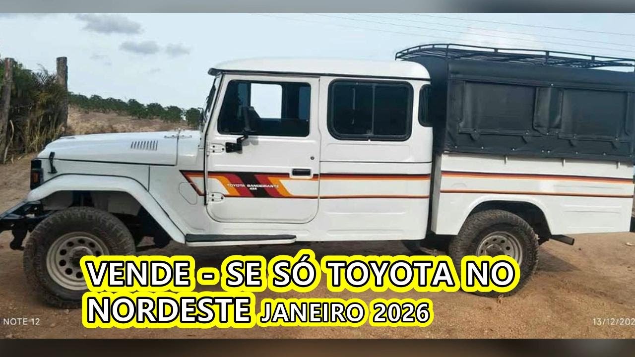 SÓ TOYOTA BANDEIRANTE A VENDA EM JANEIRO 2026 , RESUMO DA SEMANA , DETALHES NO VÍDEO