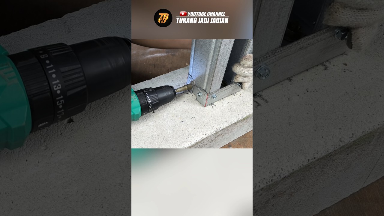 cara membuat sepatu tiang kanopi baja ringan #diy #bajaringan