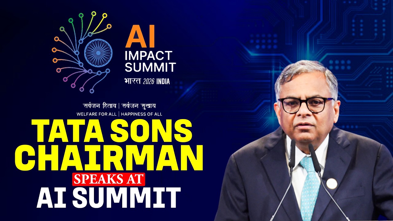 WATCH LIVE: Tata Sons Chairman Chandrasekaran remarks at India AI Impact Summit | PM Modi