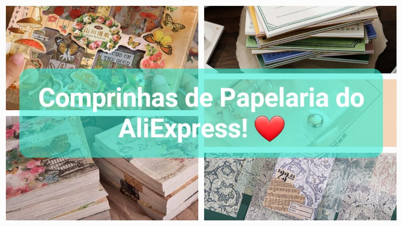 Comprinhas de Papelaria do AliExpress! Art Journal! Scrapbook! ❤️