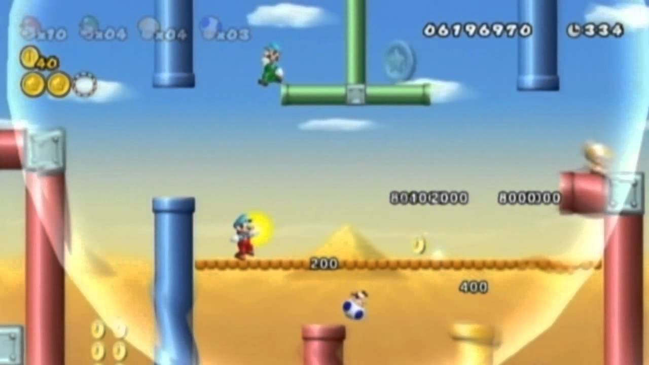 New Super Mario Bros. Wii co-op walkthrough (with commentary) Part 35