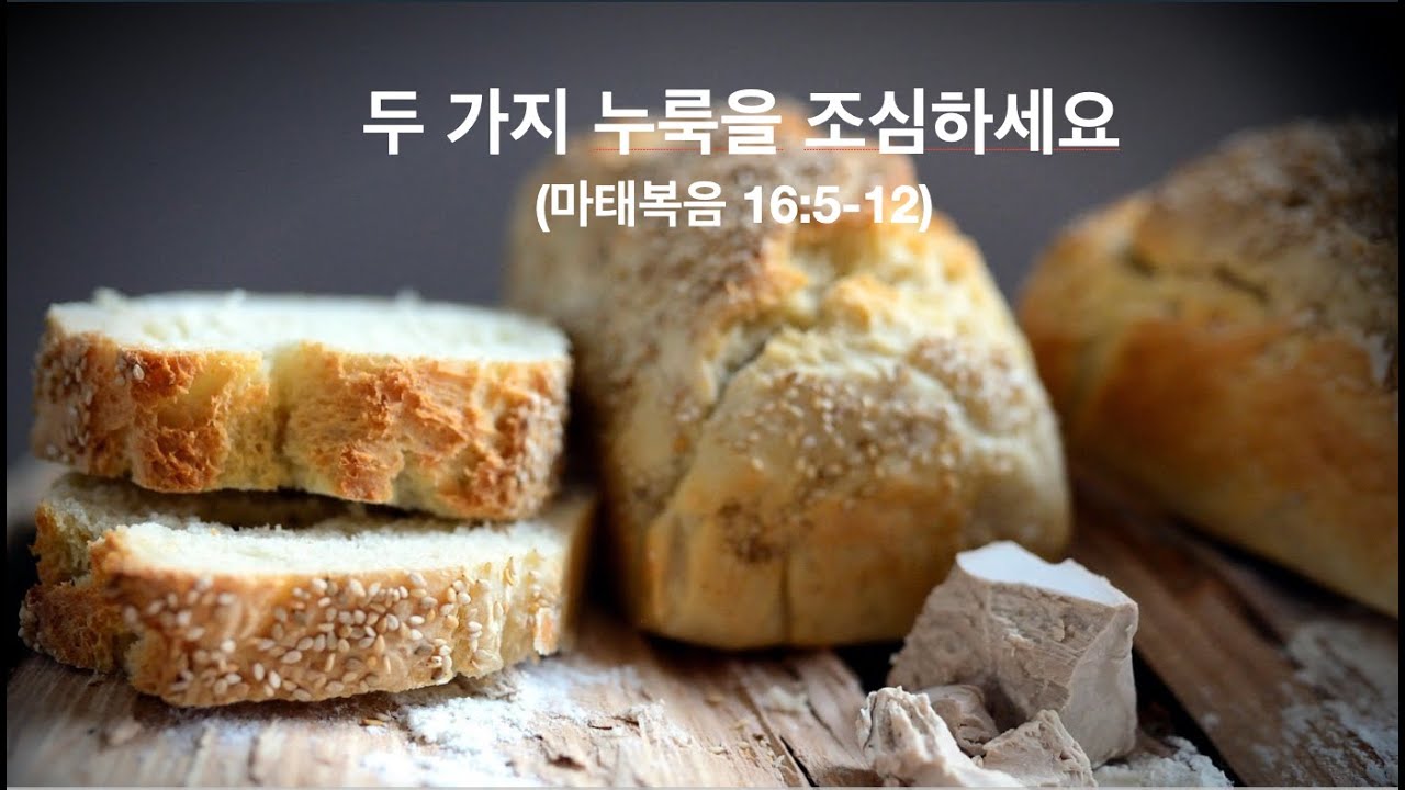 예수님의 말씀 배우기 || 두 가지 누룩을 조심하세요 || 마태복음 16:5-12