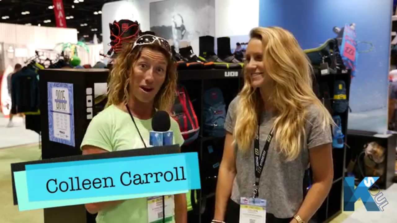Colleen Carroll AWSI 2015 Female Kiteboarder of the year interview at Surf Expo 2015