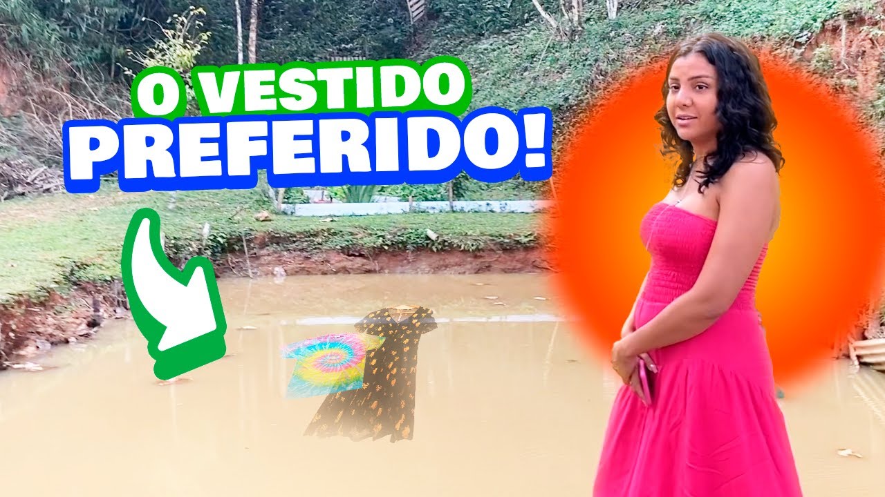 JOGUEI AS COISAS DA DANI NO LAGO!!