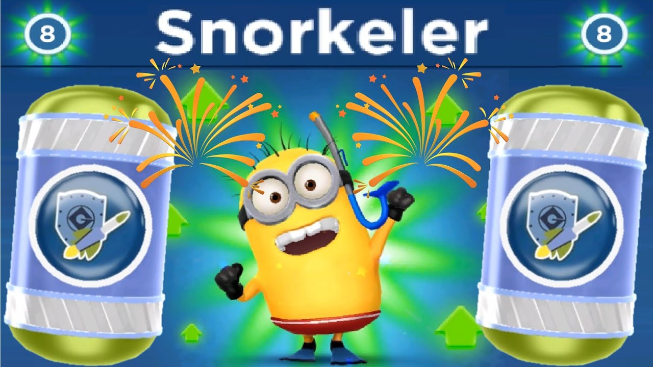Despicable Me Minion Rush Snorkeler Level Up Costume gameplay walkthrough ios / android