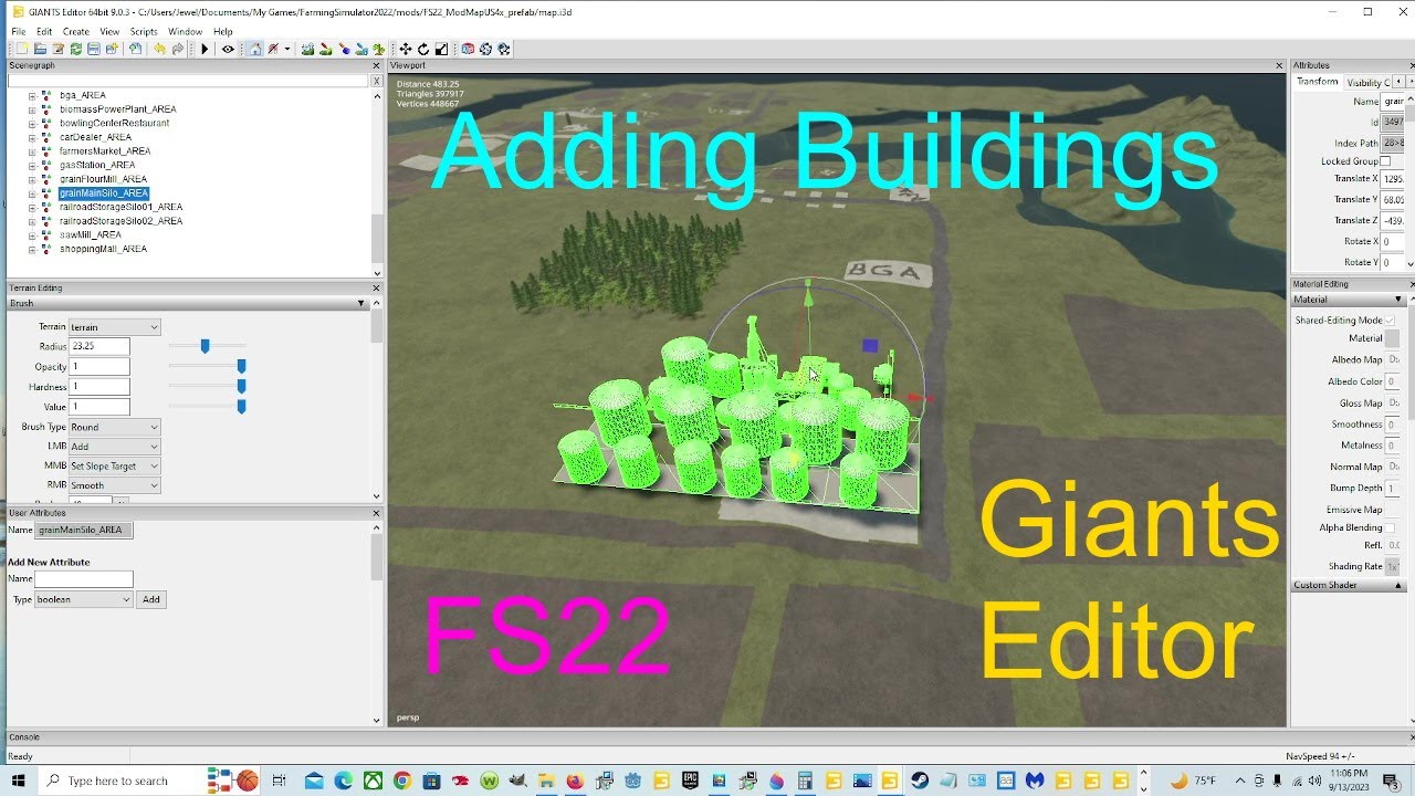 Giants Editor | Exporting And Importing Buy And Sell Point Buildings | Where To Put Buildings? FS22